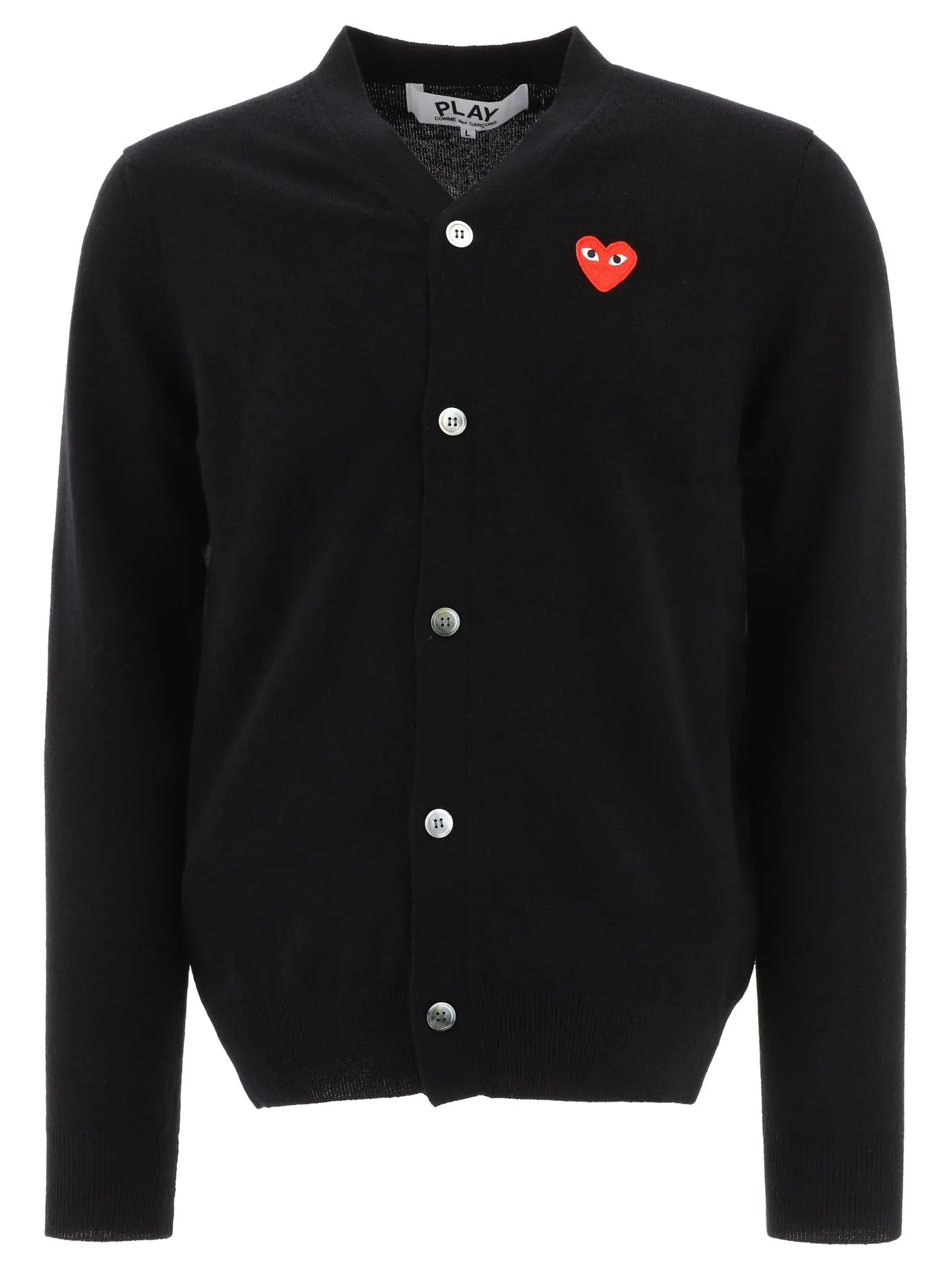 Comme des Garons Play Heart Patch Cardigan