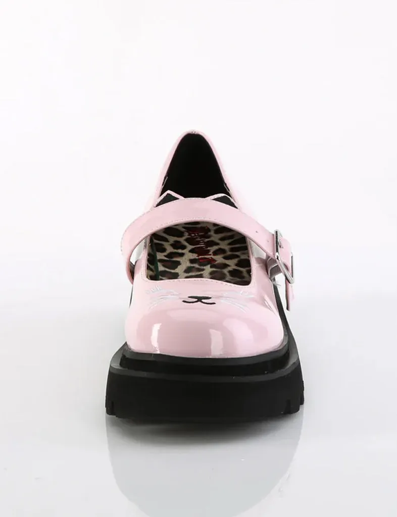 DEMONIA RENEGADE-56 - PINK PATENT  PRE ORDER 