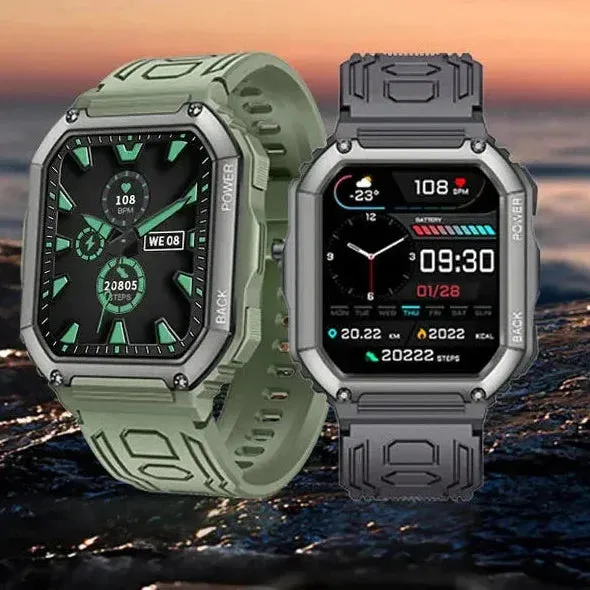 Dial Calls Bluetooth Heart Rate Monitor Waterproof Sports Smartwatch