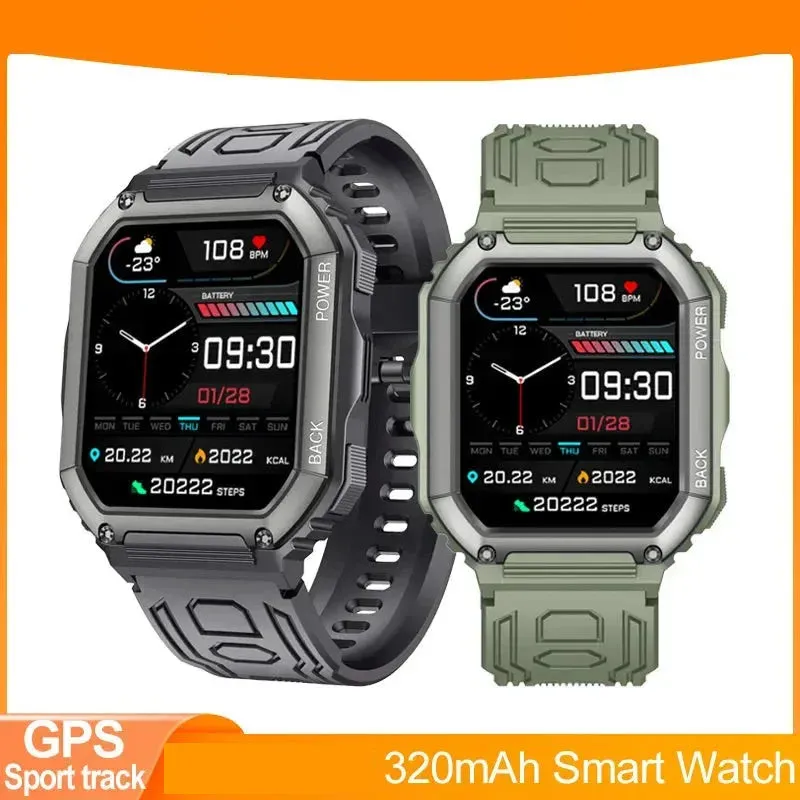 Dial Calls Bluetooth Heart Rate Monitor Waterproof Sports Smartwatch