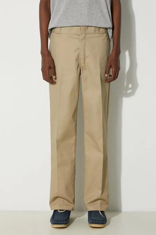 Dickies trousers men's beige color