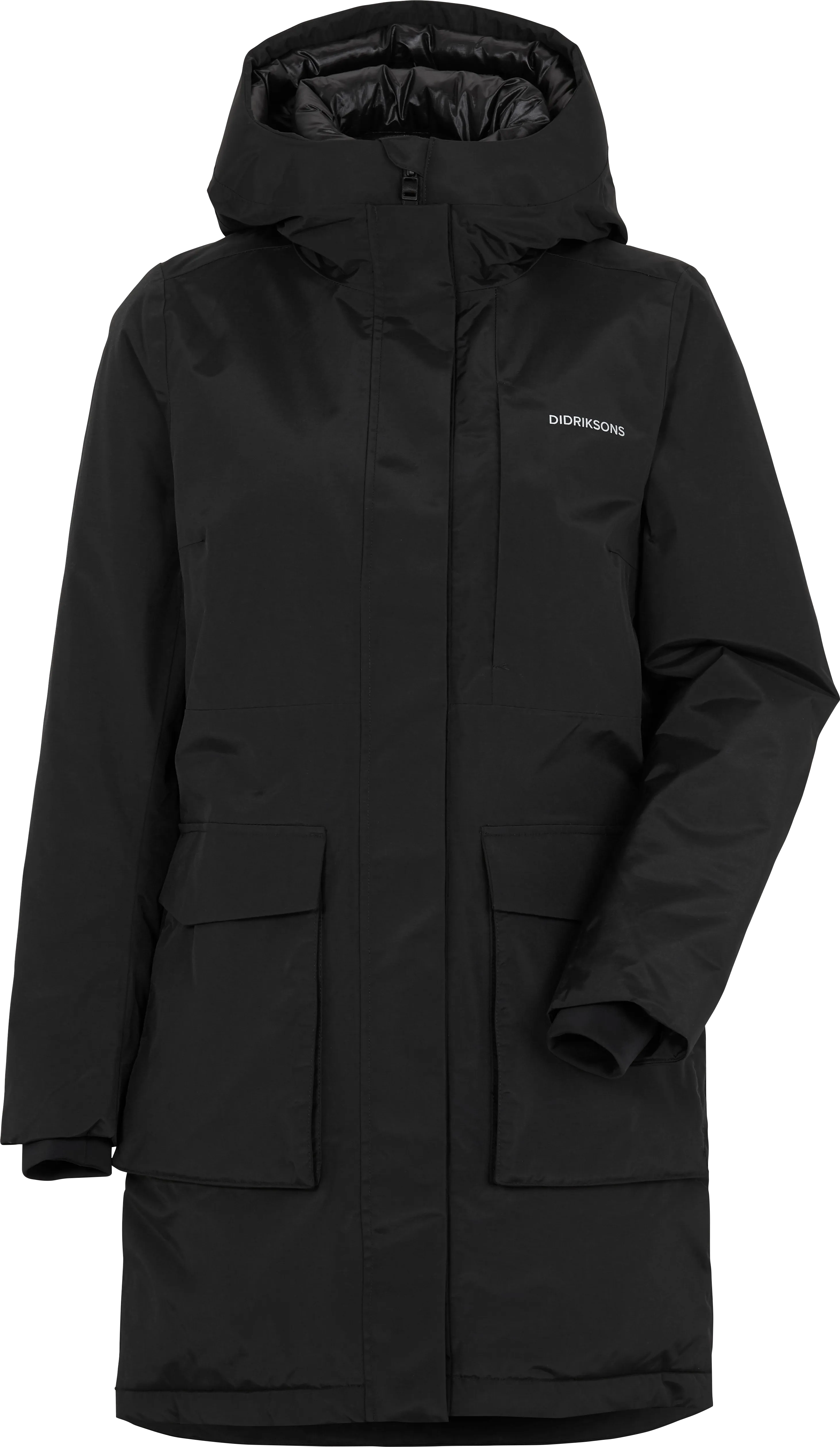 Didriksons Leya Women's Parka 2 Black | Buy Didriksons Leya Women's Parka 2 Black here | Outnorth