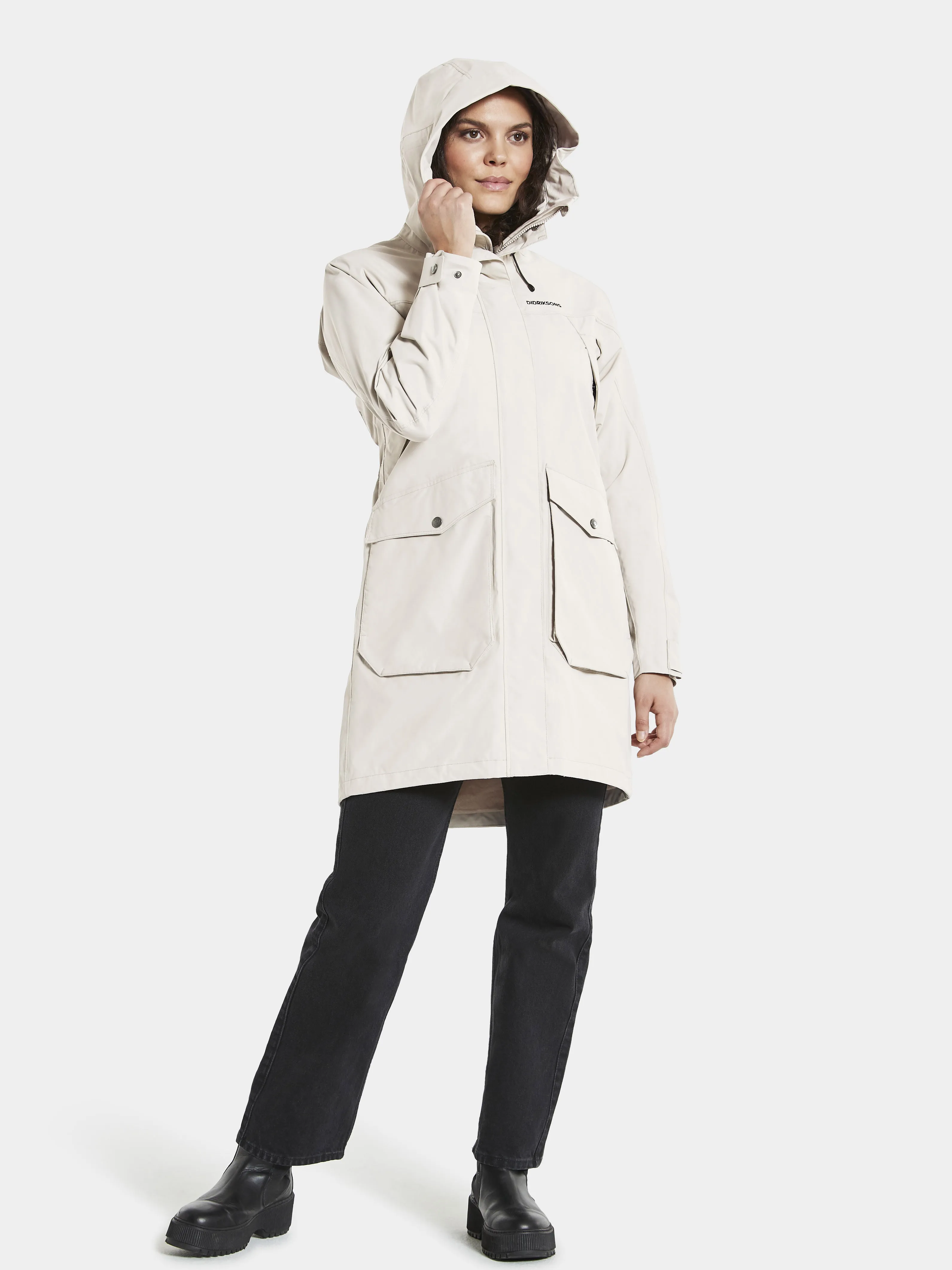 Didriksons Thelma Women's Parka 8 White Foam | Buy Didriksons Thelma Women's Parka 8 White Foam here | Outnorth