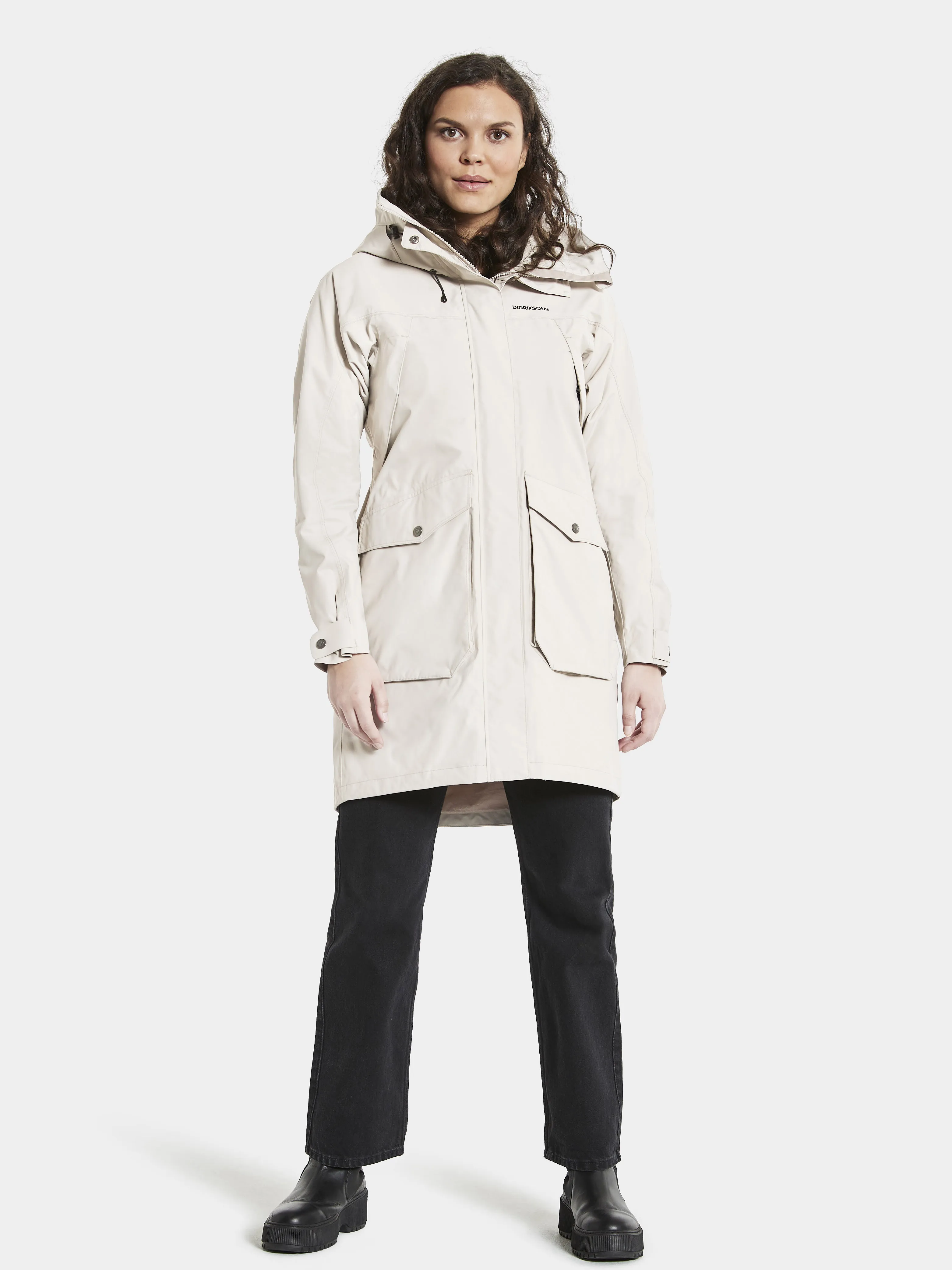 Didriksons Thelma Women's Parka 8 White Foam | Buy Didriksons Thelma Women's Parka 8 White Foam here | Outnorth