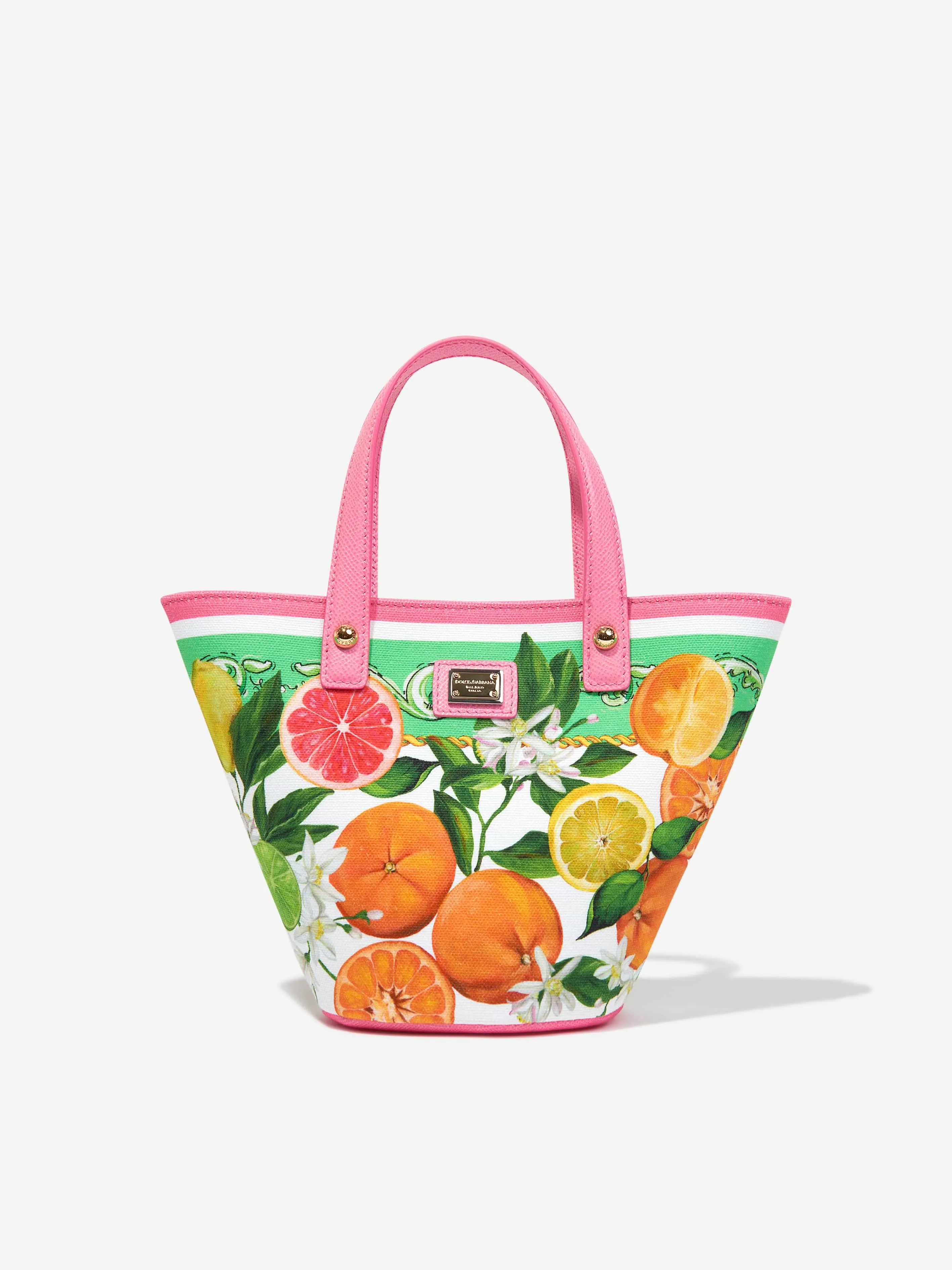 Dolce & Gabbana Girls Fruit Print Tote Bag in Multicolour (25cm)