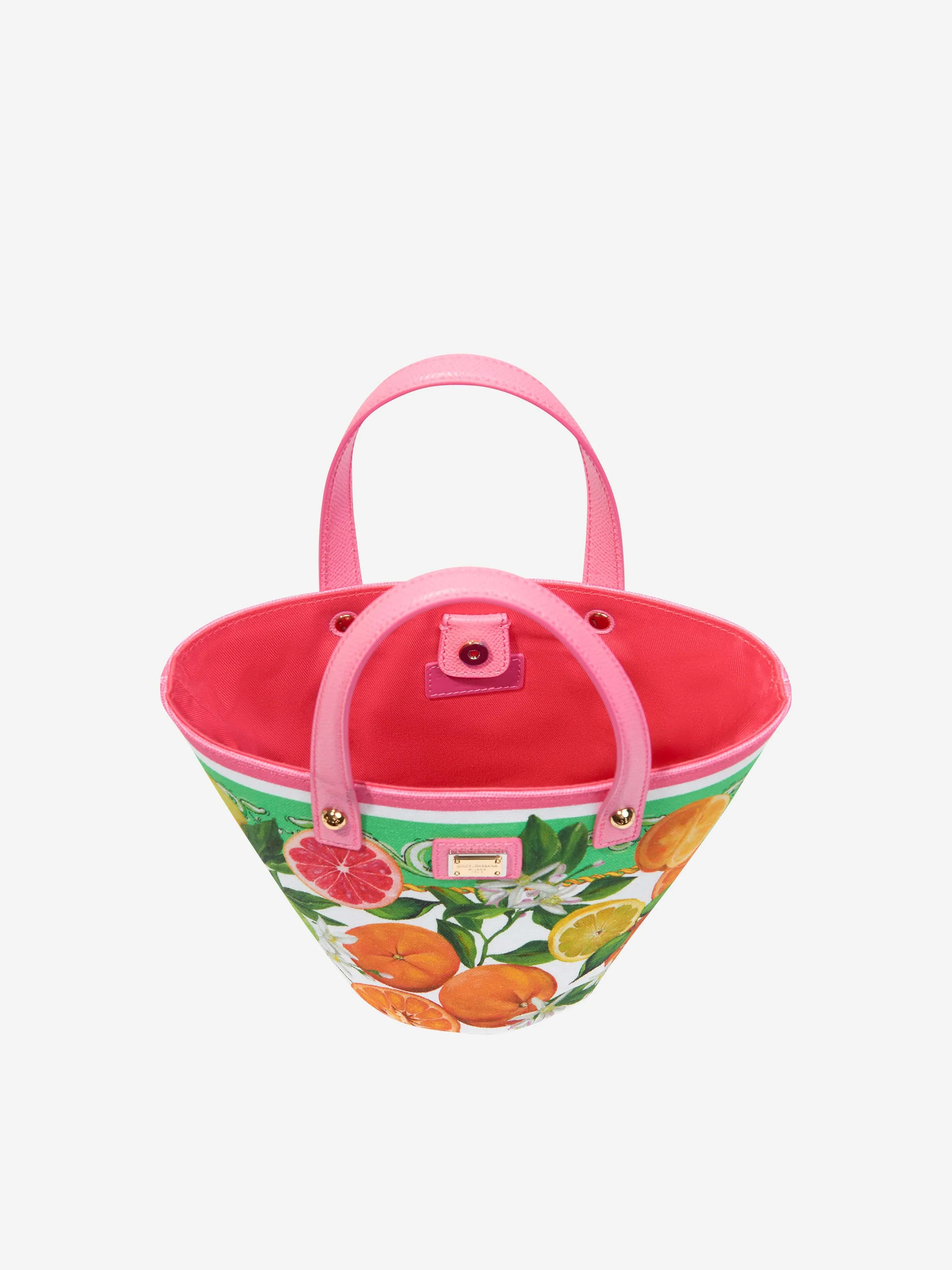 Dolce & Gabbana Girls Fruit Print Tote Bag in Multicolour (25cm)