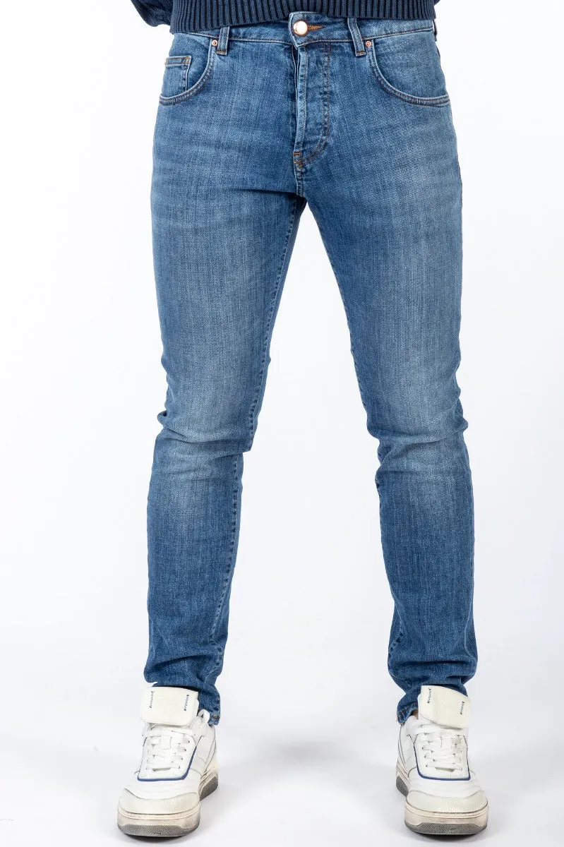 Don The Fuller Pantalone Jeans Slim Denim Medio Uomo