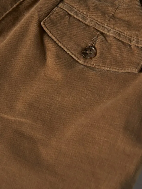 Drawstring corduroy pants