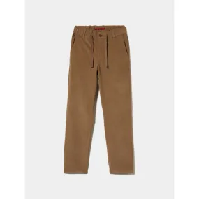 Drawstring corduroy pants