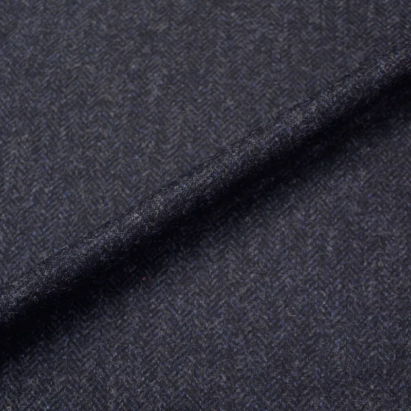 Dressmaking Wool Herringbone - Navy