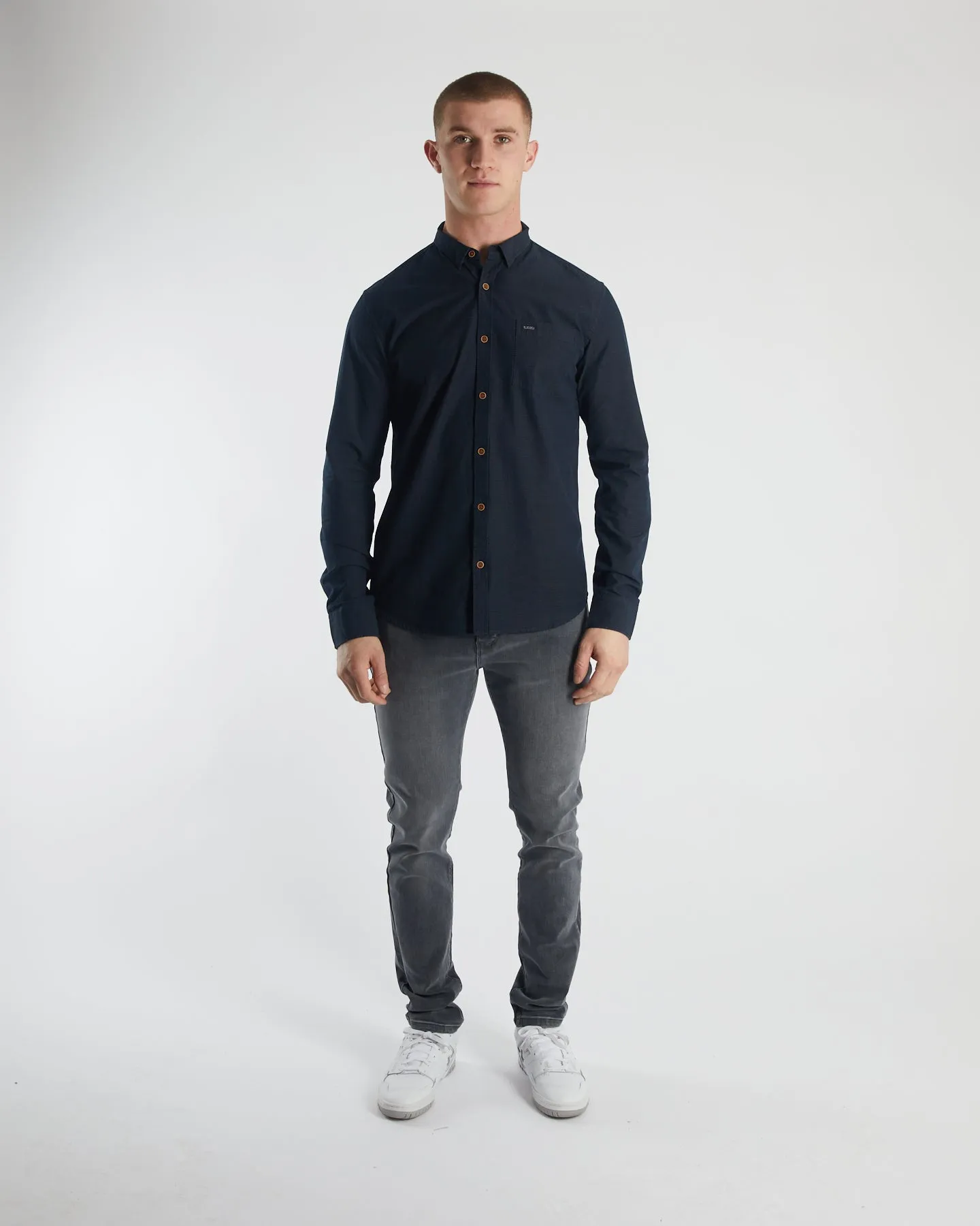 Drummer L/S Shirt North Navy