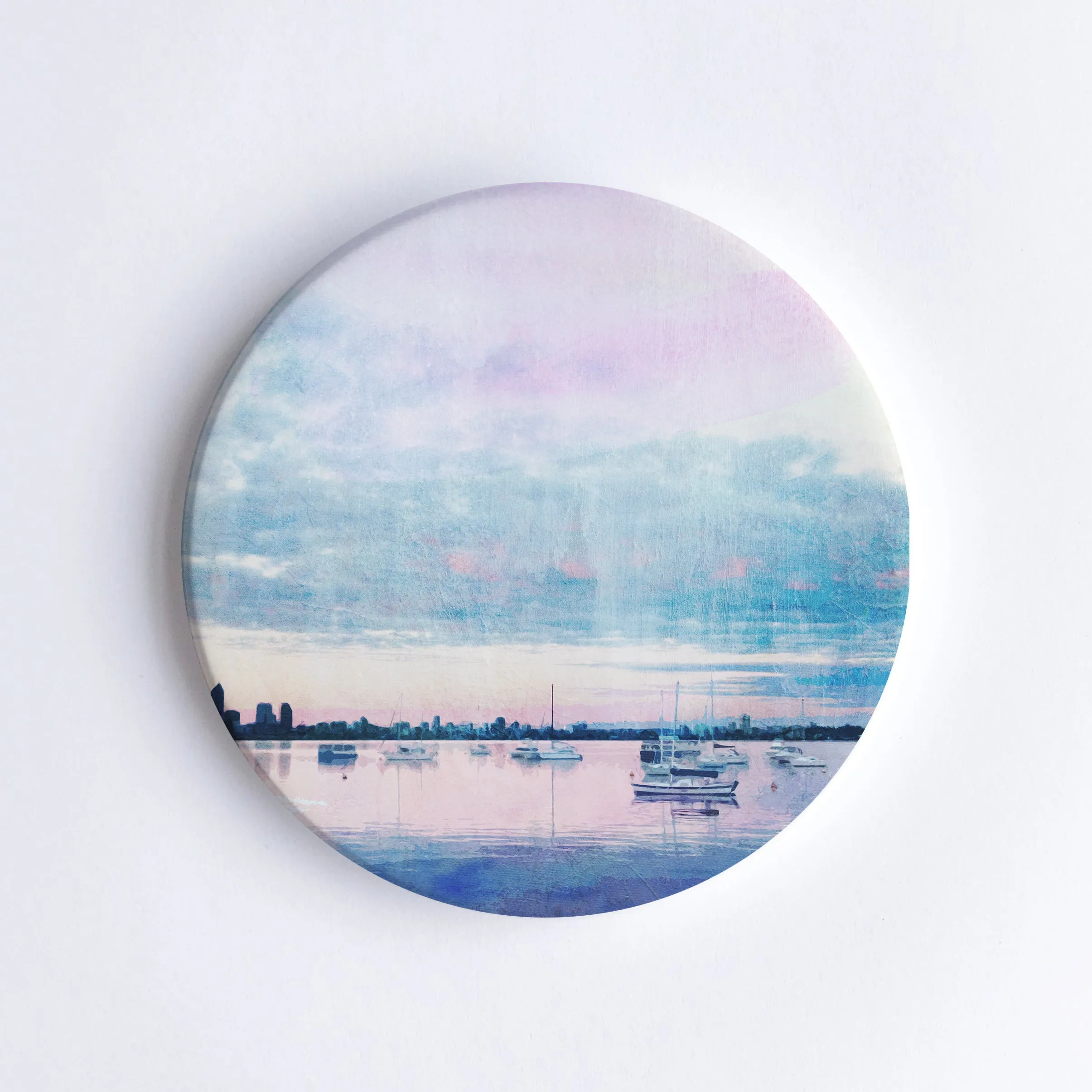 Dusk at Matilda Bay Ceramic Coaster