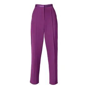 EMPOWER SATIN TROUSERS - PURPLE