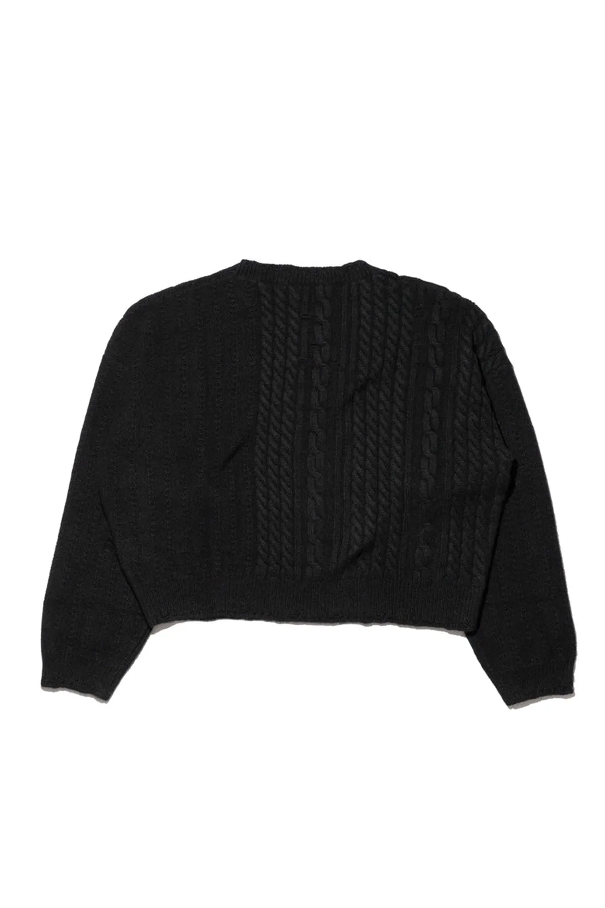 ENFANTS RICHES DPRIMS | CABLE KNIT CREWNECK SWEATER