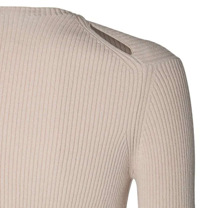 FENDI  |Casual Style Nylon Rib Long Sleeves Plain Cotton Medium