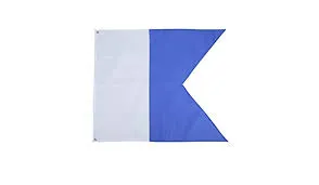 flag Alpha blue-white