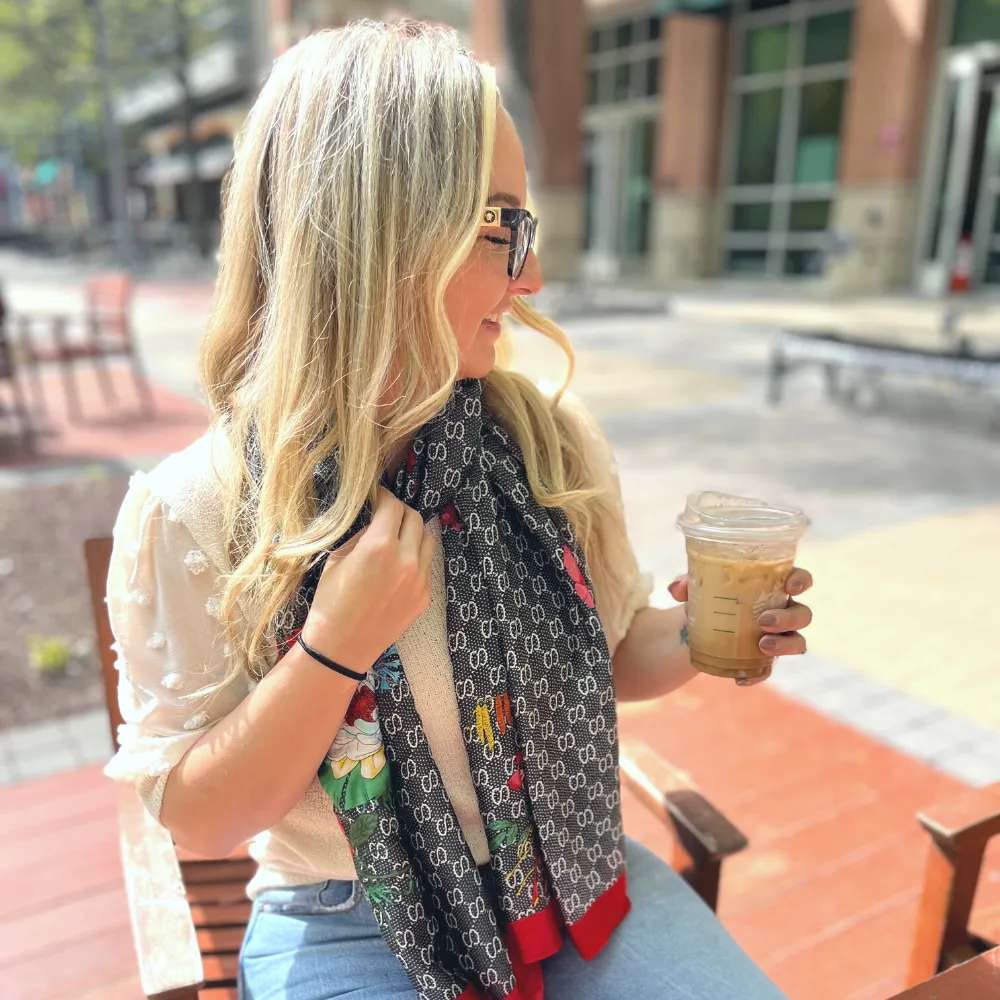 Floral Ultrasoft Lightweight Scarf