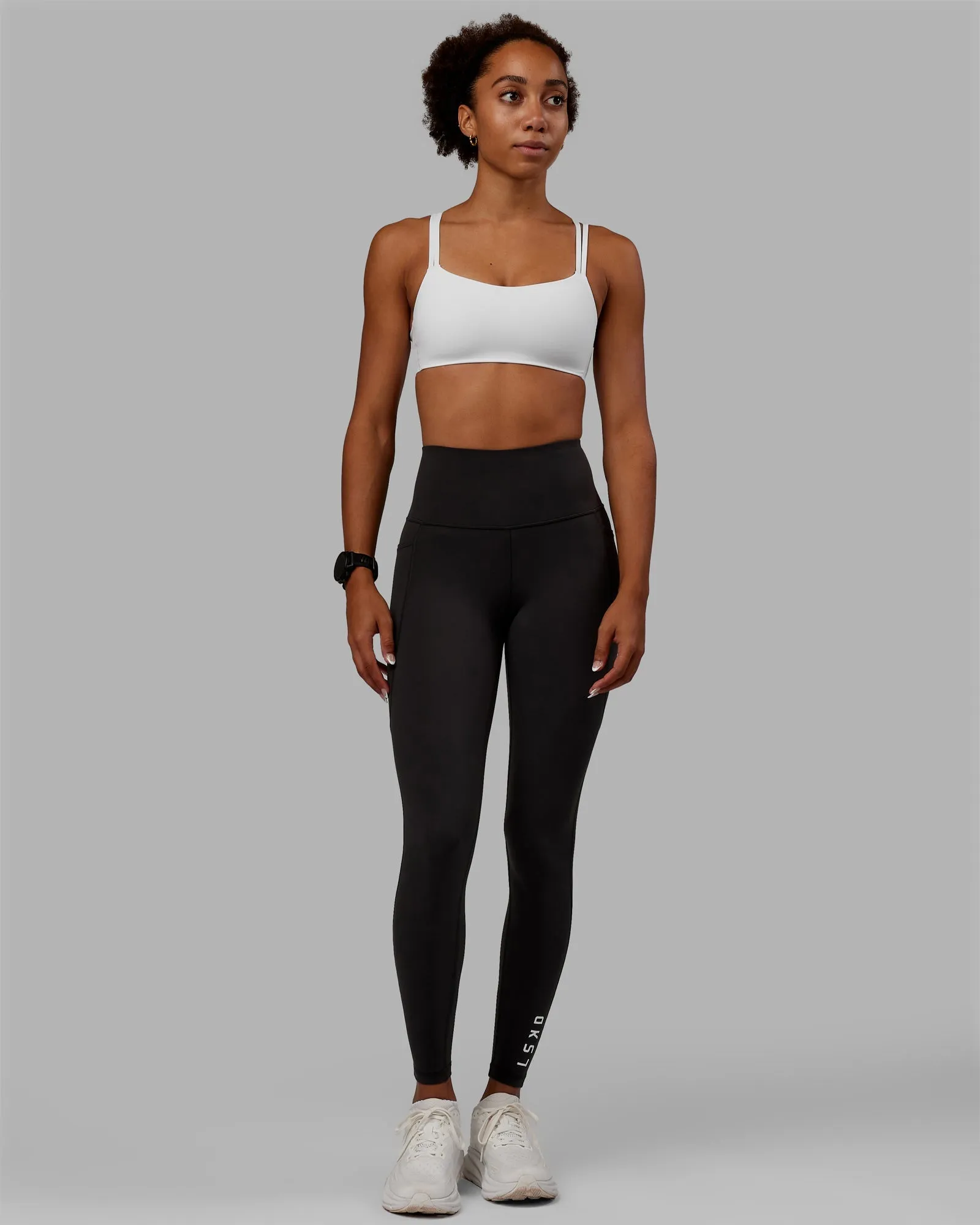 Flux Full Length Leggings - Pirate Black