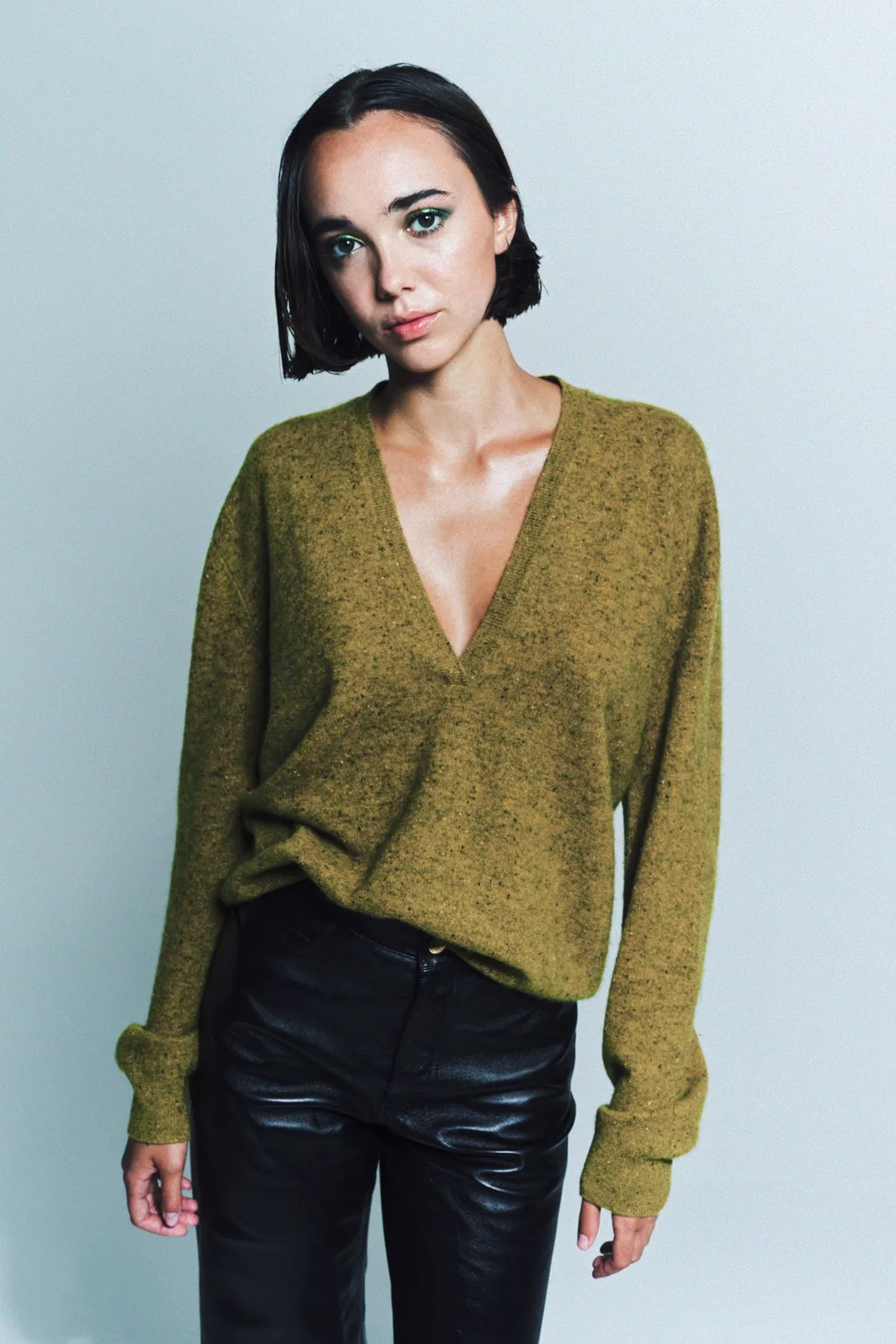 FRENCKENBERGER | MINI DEEP V SWEATER