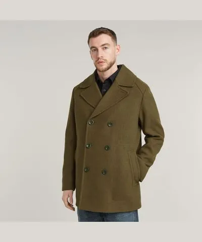 G-Star RAW Men Wool Peacoat Green Size M