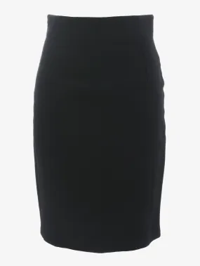 Gianni Versace Black Wool Pencil Skirt - 80s