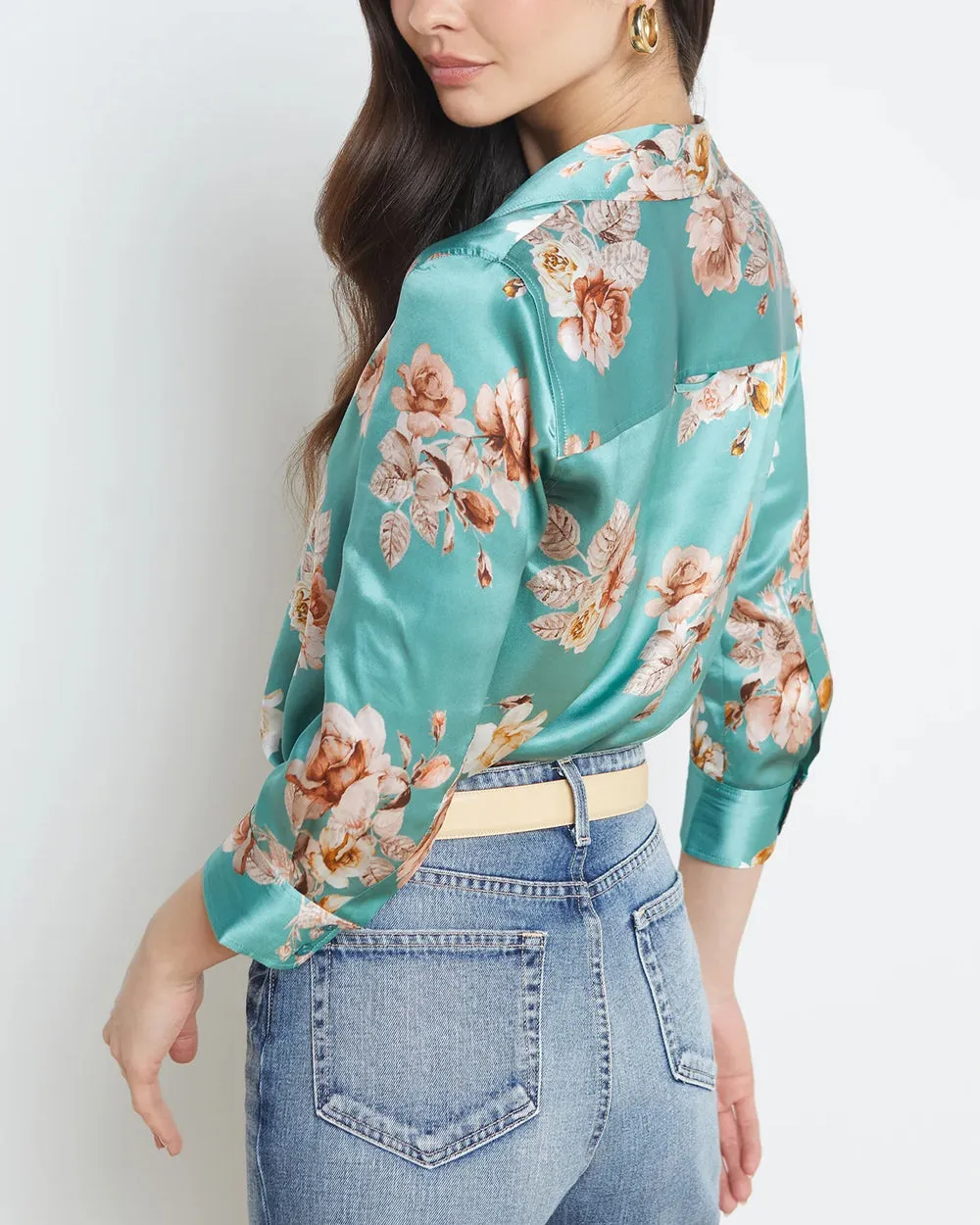 Green Jasper Floral Dani Blouse