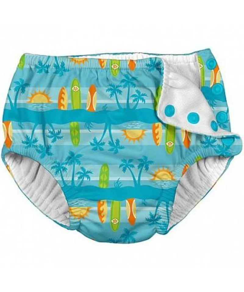 Green Sprouts Surfboard Sunset Snaps Reusable Swim Nappy