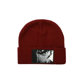 Guts Face Red Beanie