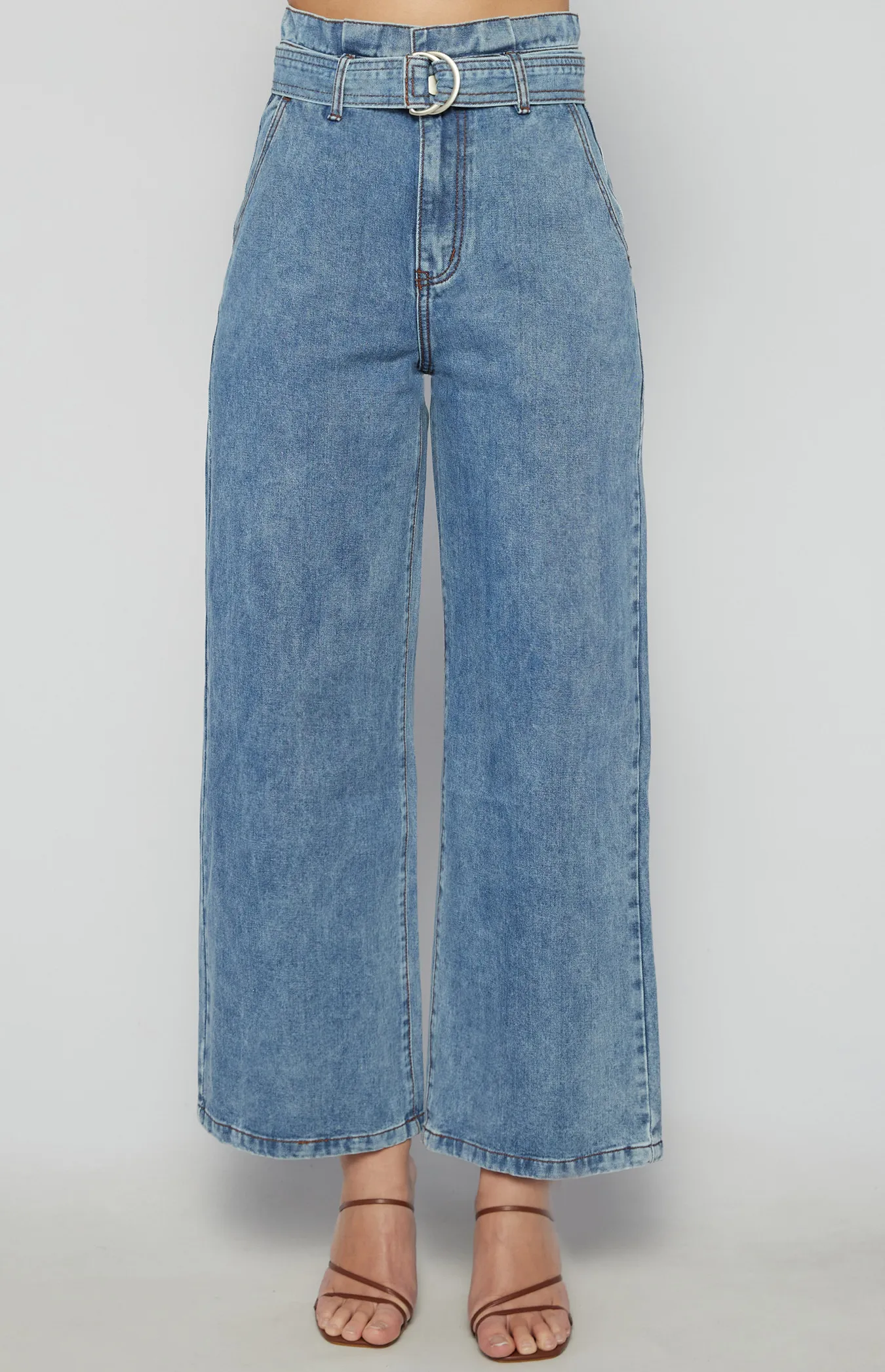 High Paperbag Waist Denim Jeans (SDM144B)