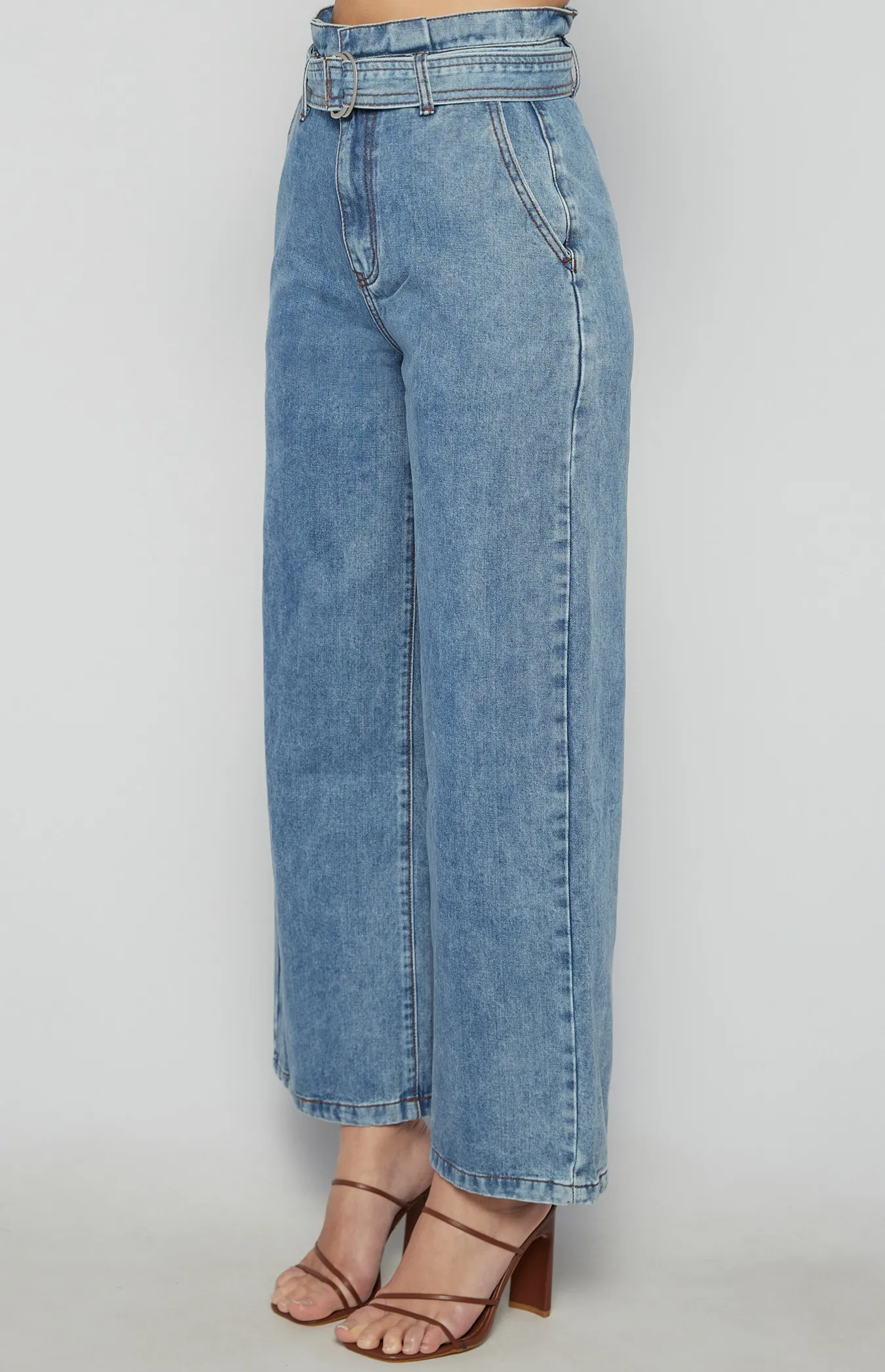 High Paperbag Waist Denim Jeans (SDM144B)