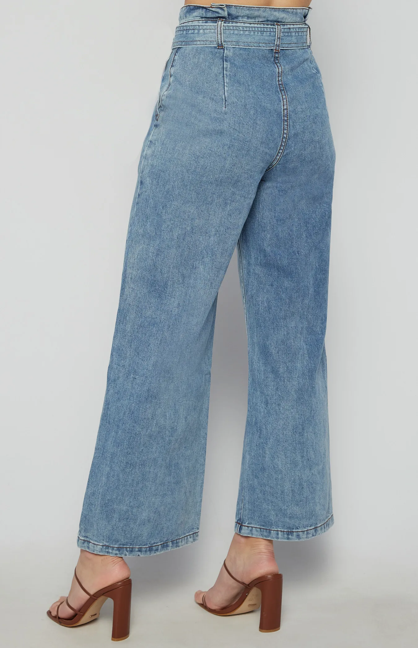 High Paperbag Waist Denim Jeans (SDM144B)