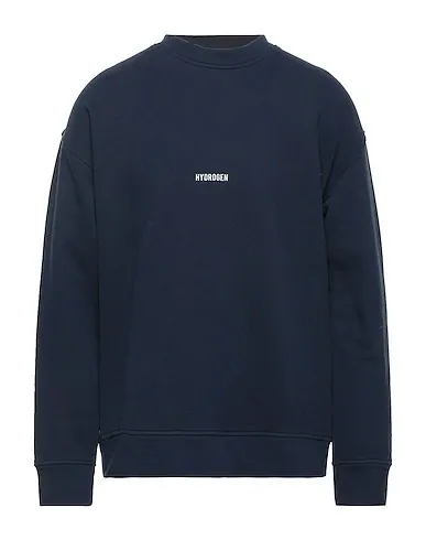 Hydrogen  |Long Sleeves Plain Cotton Logo Sweatshirts