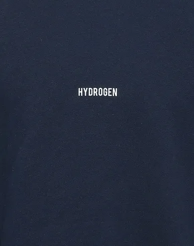 Hydrogen  |Long Sleeves Plain Cotton Logo Sweatshirts