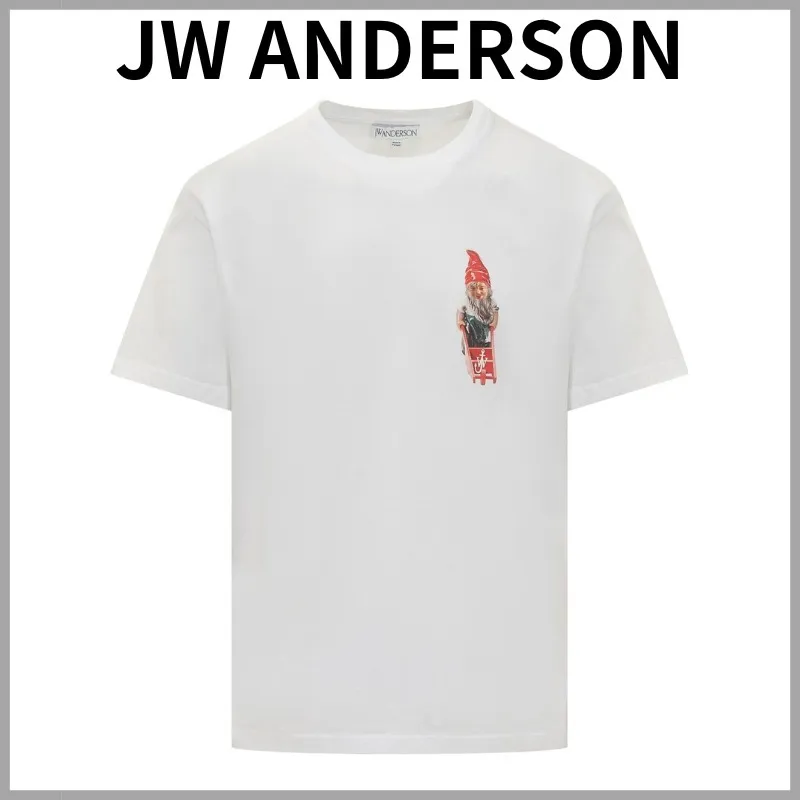 J W ANDERSON  |Crew Neck Pullovers Unisex Street Style Plain Cotton