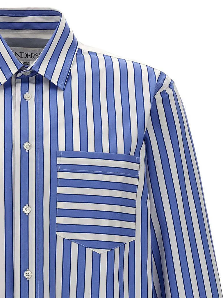 J W ANDERSON  |Stripes Long Sleeves Cotton Designers Shirts