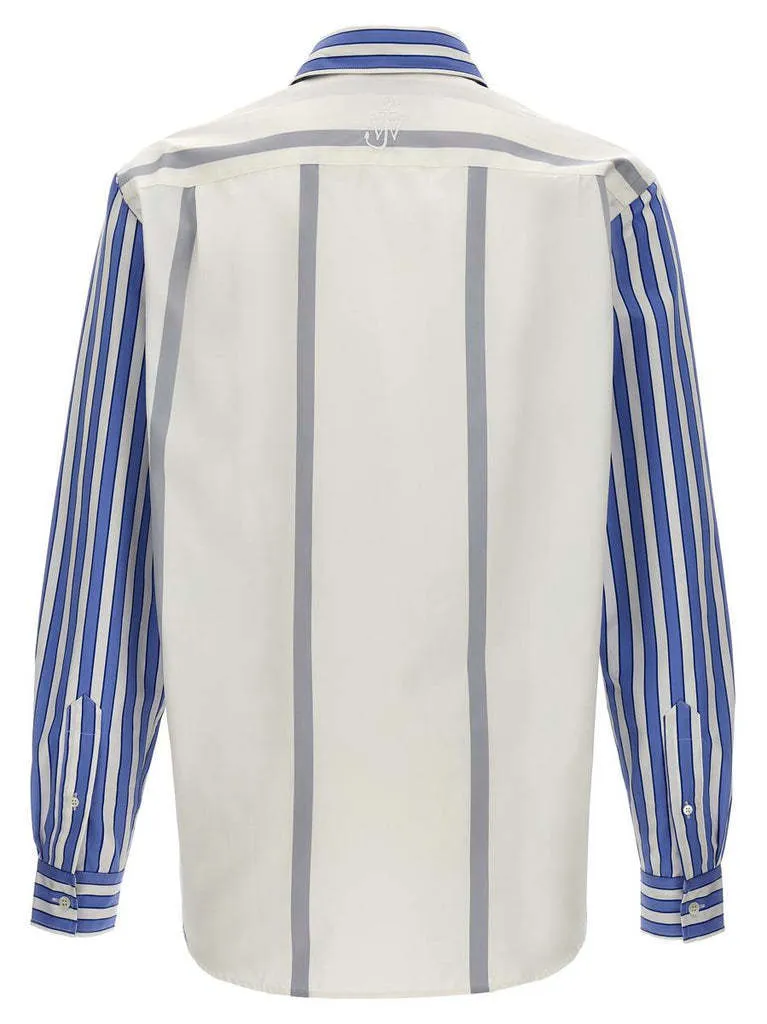 J W ANDERSON  |Stripes Long Sleeves Cotton Designers Shirts