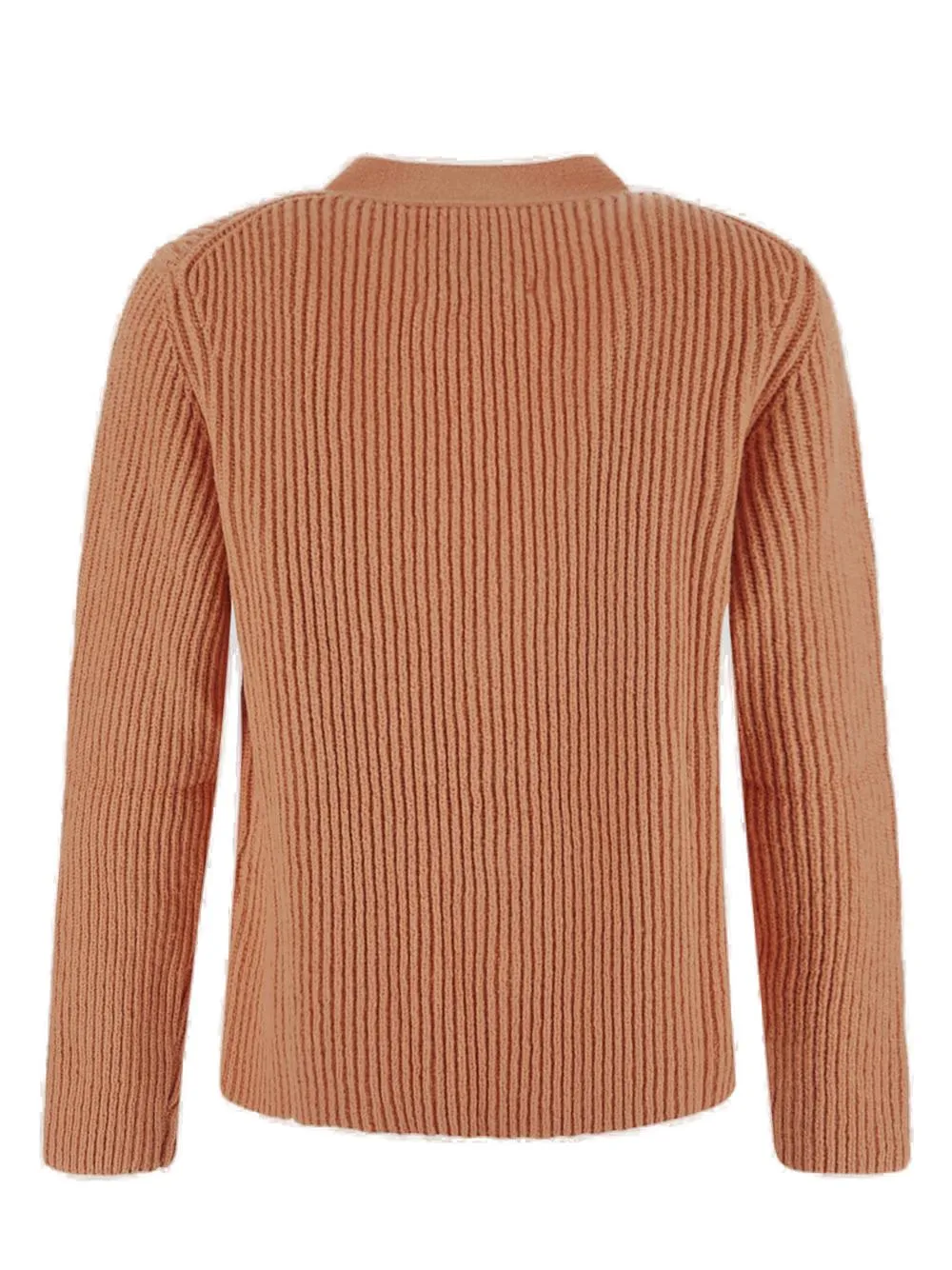 Jil Sander V-Neck Rib-Knitted Cardigan