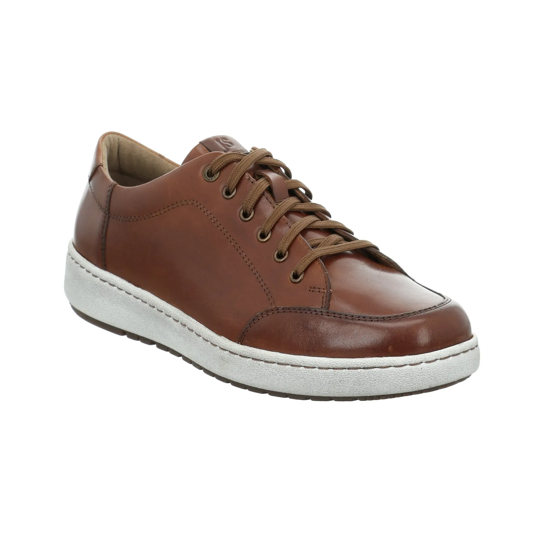 Josef Seibel Mens David 03 Leather Sneaker- Cognac Smooth Leather