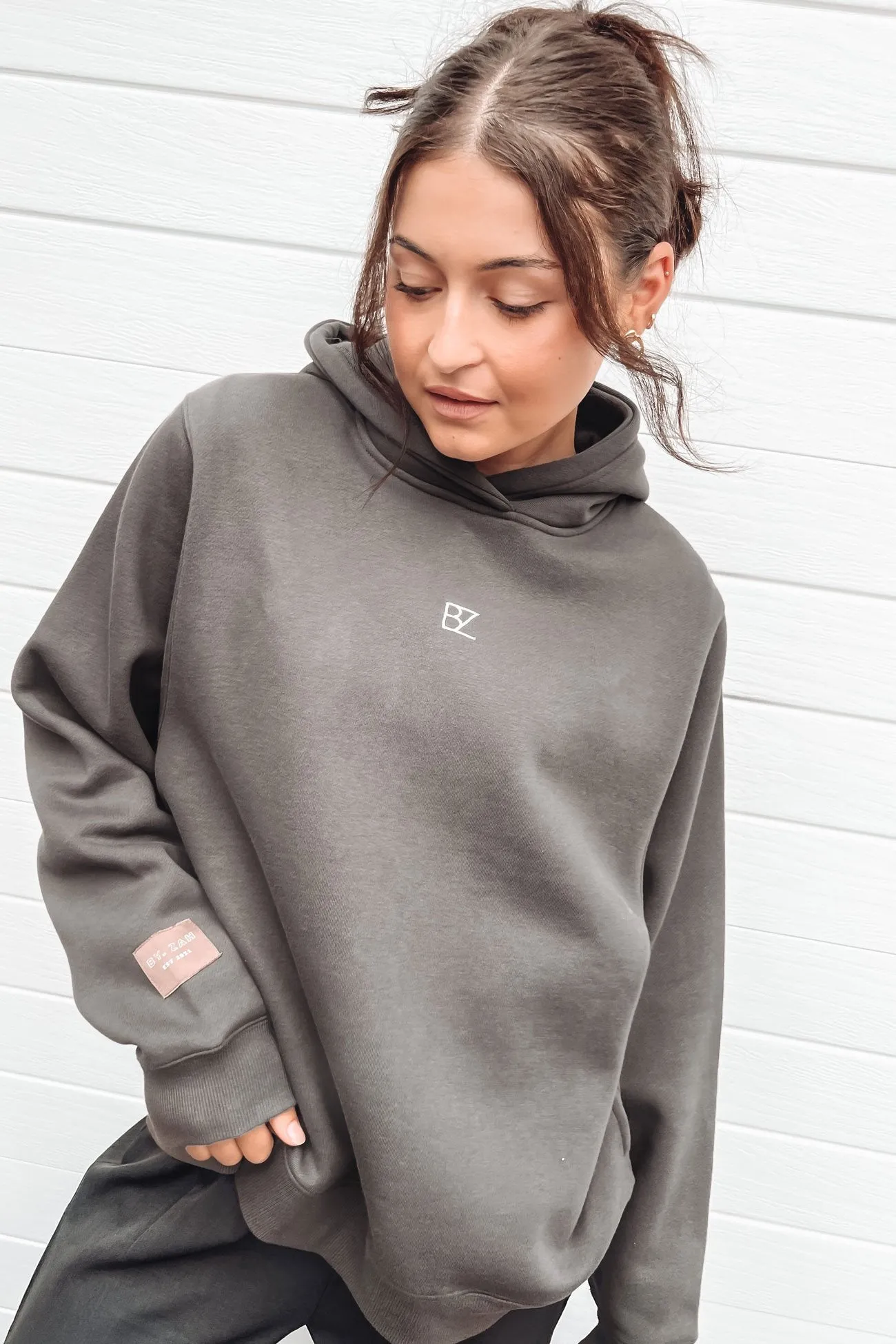 Journey Oversized Hoodie Charcoal