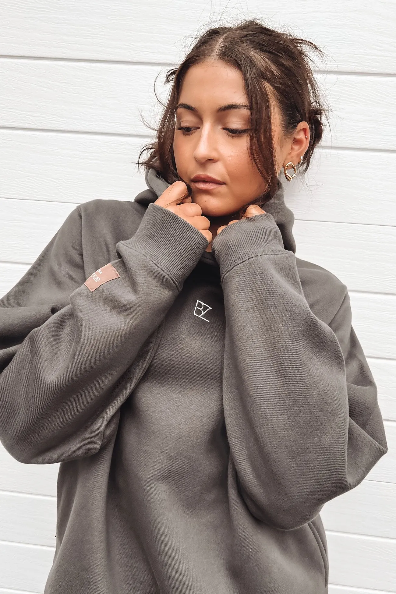 Journey Oversized Hoodie Charcoal