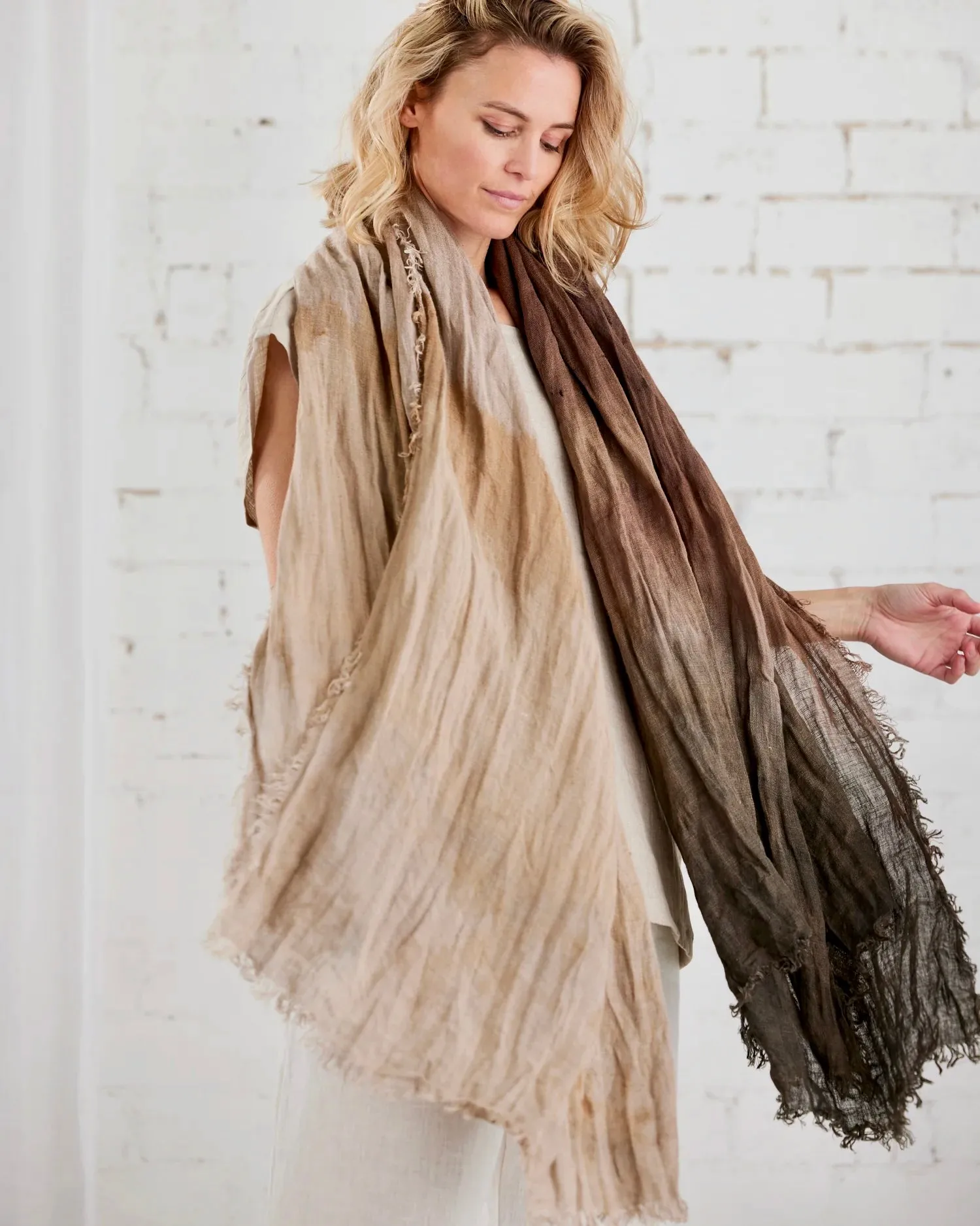 Kasia Large Scarf - warm tones