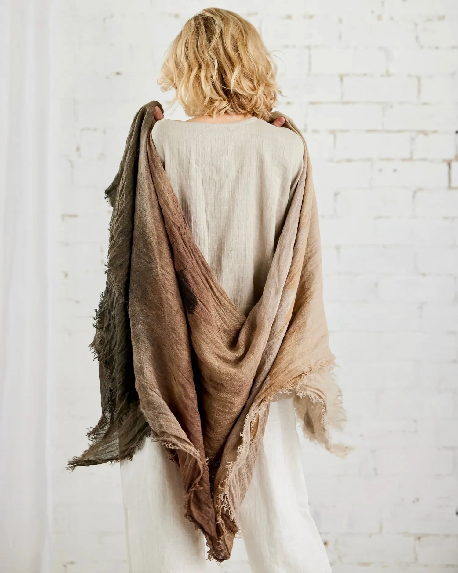 Kasia Large Scarf - warm tones