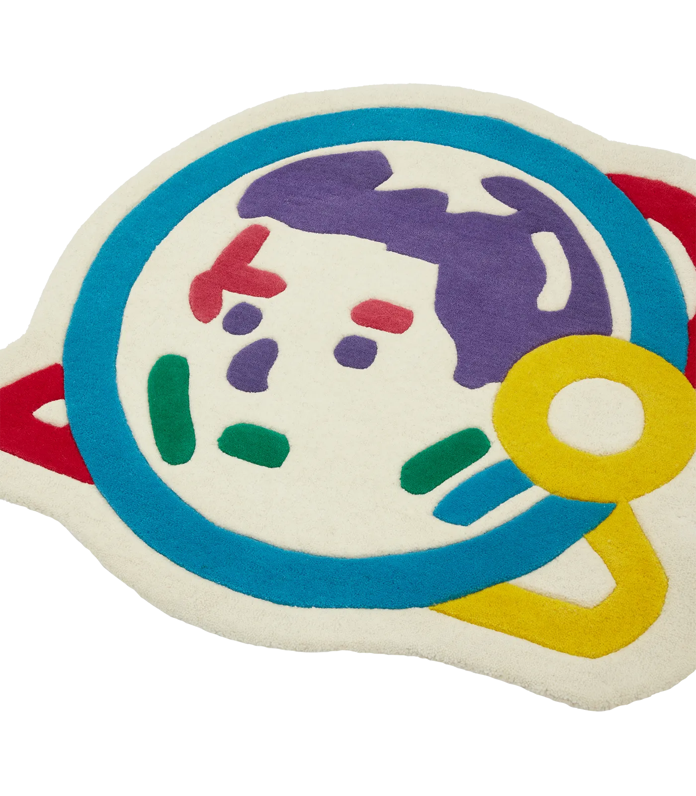 KIDS ASTRO HELMET RUG - WHITE