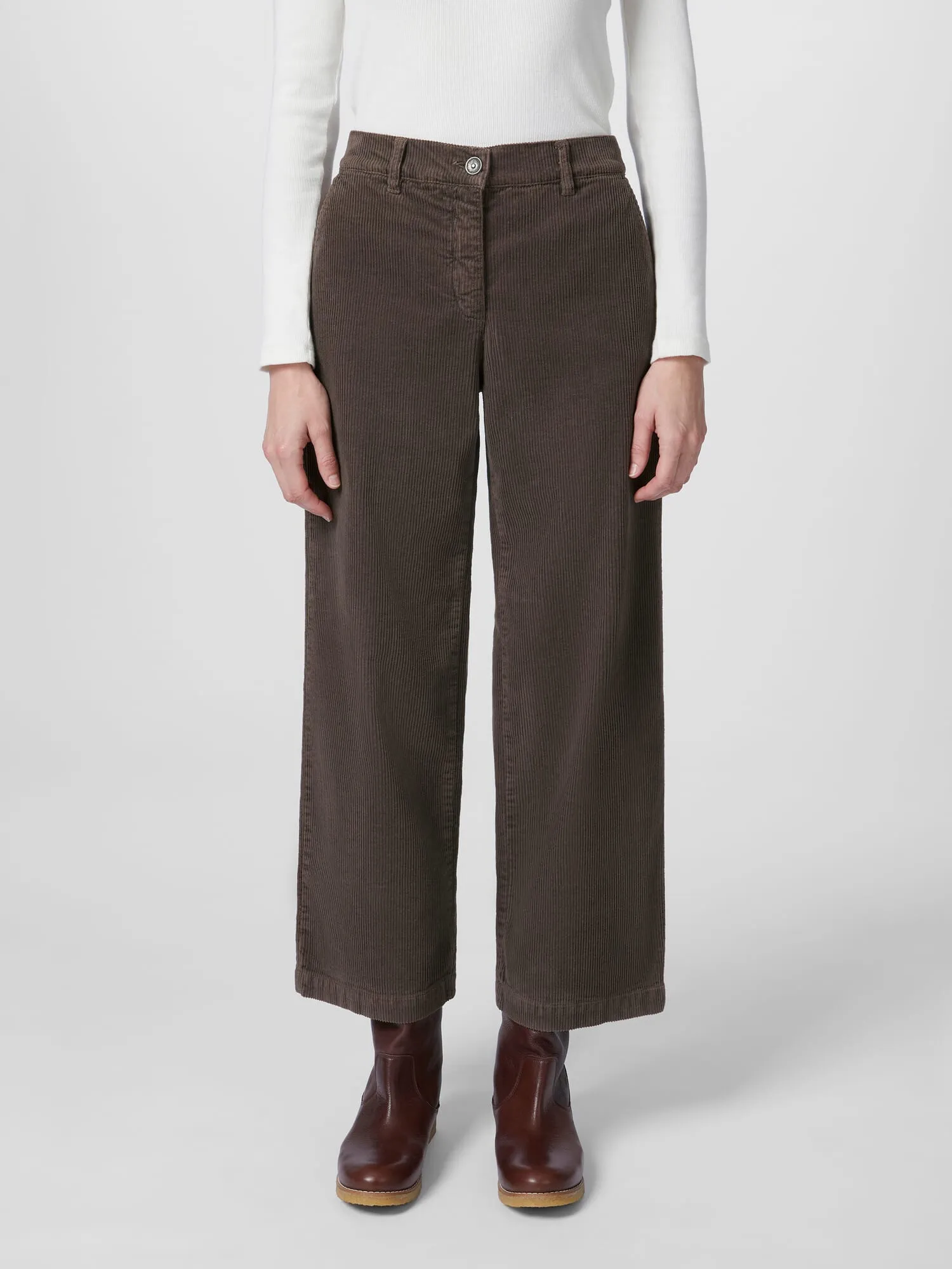 Ladies corduroy pants, Brown | Manufactum