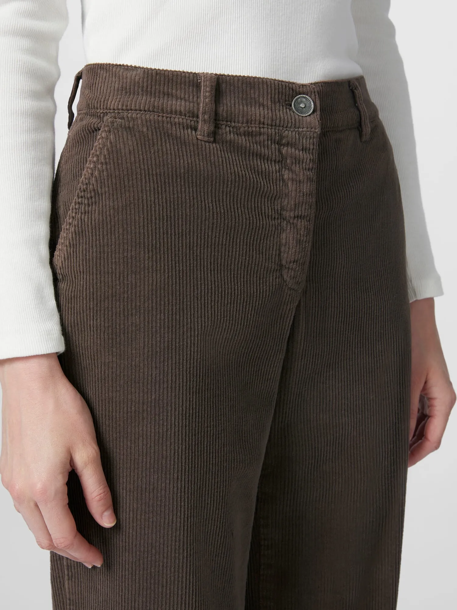 Ladies corduroy pants, Brown | Manufactum