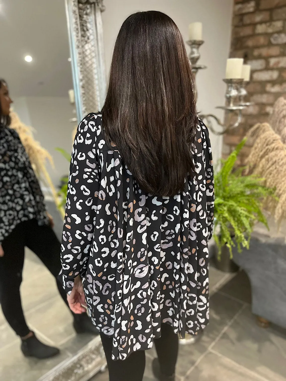 Leopard Hi-Lo Blouse Phoebe