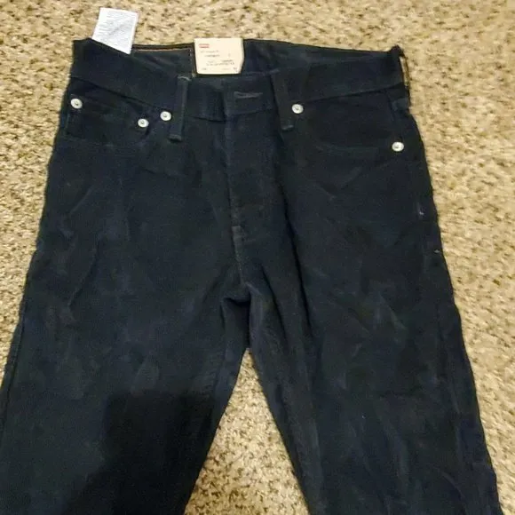 Levi's 514 straight fit corduroy pants navy