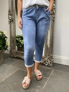 Light Denim Joggers