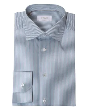 Light Green Bengal Striped Dress Shirt