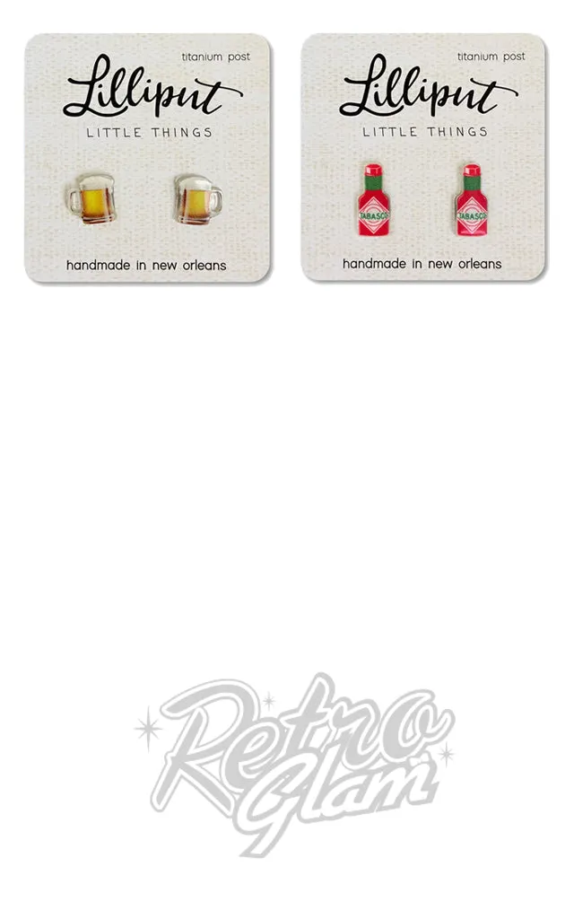 Lilliput Stud Earrings - Food & Drink